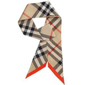 [부산점][버버리]실크 8088136 SS LG VTG RVS SILK SY 버버리 체크 스키니 스카프 넥스카프 방도