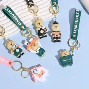 귀여운 곰돌이 키링 가방고리 스타벅스 자동차 열쇠고리