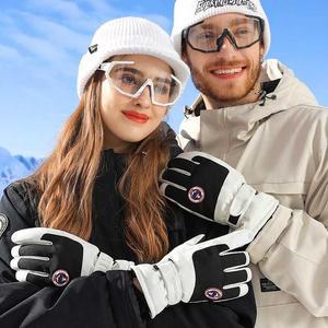 [JHQSWQ0K_52DU]공용 겨울 커플 스키 보드 방한 장갑 안감