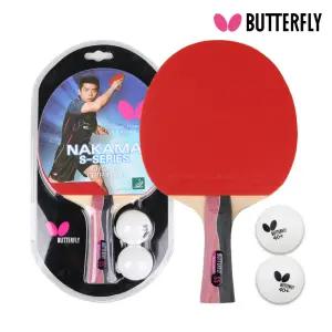 버터플라이 탁구라켓 쉐이크 양면 NAKAMA S-5