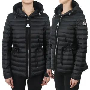 몽클레어 25SS 여성 로고 다운 패딩 블랙 1A10300 53048 999