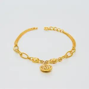 [베티블루] 995 999 24K 순금 클로버 펜던트 2 여성 여자 7.5g 금 팔찌