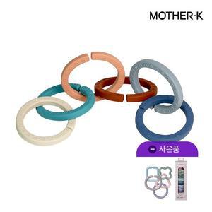 [고리30P GIFT] 실리콘 치발기-고리세트6P