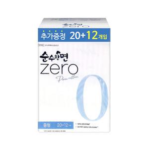 깨끗한나라 순수한면 제로 날개형 중형 16+16