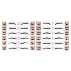 눈썹 그리기 가이드 초간편 스티커 방식 4P 12종세트-W8FA46F