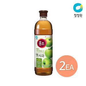 [청정원][본사직영]청정원 홍초 풋사과 1.5L x 2개