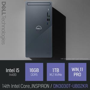 ⓒ DELL 인스피론 DN3030T-UB02KR i5-14400 16GB 1TB WIN11 / 사무용 인강용 가정용 비즈니스 PC