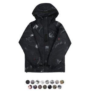 [ME2173P0_53DU]싸우스 보드복 패턴 야상 점퍼