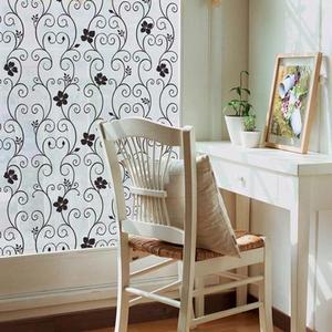 유리창시트지고급 꽃과단조 블랙 GD-LSP12 92cm x 1m