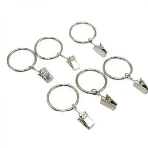 손쉬운 커튼 설치를 위한 커튼링 집게 대 6P