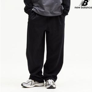 뉴발란스 NBMLE11023-BK 에센셜 원턱 와이드 팬츠 남녀공용 트레이닝 긴바지