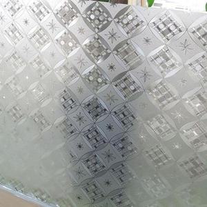 무점착 유리모던창시트지 써클체크 GD-HEWGP-6693031 1m x