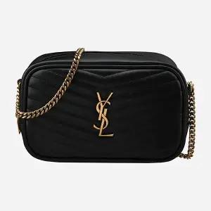 5S 748849 DV707 1000 루 퀼팅 미니 숄더백 골드 블랙