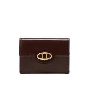 아떼바네사브루노 High-quality AAHO4F360D3 버건디 보딸라또 플랩 카드지갑 지갑 series