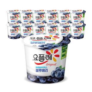 [빙그레] 요플레 홈 블루베리 180g 12입 / 요거트