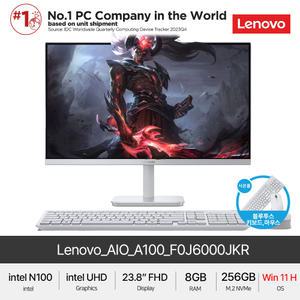 Lenovo AIO 24 A100 F0J6000JKR (Win11Home) 올인원 24인치 사무용PC 가정용PC