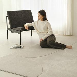 [한빛카페트]크레바스 카빙 워셔블 러그 카페트 160x230cm