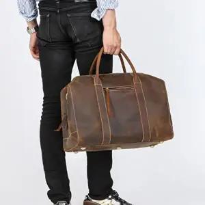 남성 가죽 더플백 빈티지 보스턴백 토트백 고급 가방-WA86E15