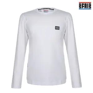 스프리스 남성 와펜 긴팔 티셔츠 화이트