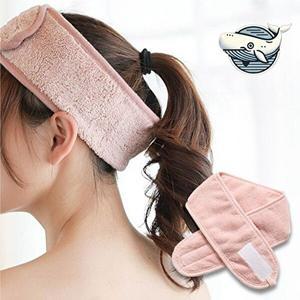 부드러운 세안 헤어밴드 핑크 헤어타올 머리띠-WFGZGTI