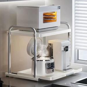 밥솥레일 슬라이딩 전자레인지 밥솥선반 밥통 주방 에어프라이어 선반 거치대