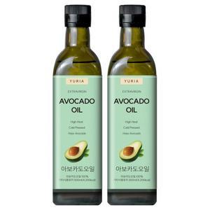 유리아 저온압착 엑스트라버진 아보카도 오일 500ml 2병