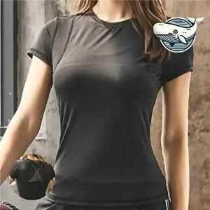 통기성 운동용 반팔티 요가 필라테스 헬스웨어-WFH2BMY