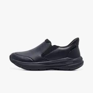 남자 블랙 라이프스타일 슬립온 워킹화 / 남성용 인조가죽 운동화 신발 컴포트 존 PS0MW24F311IC