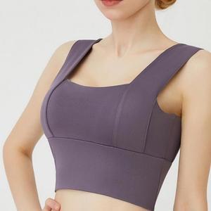 고품질 여성 여름 요가 필라테스 운동복 헬스복 상의 브라탑 스포츠브라 여자속옷 스포츠브라탑 (WFHVZEE)