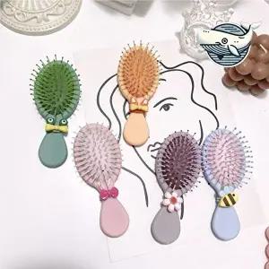 귀여운 캐릭터 헤어브러시 컬러 미니빗-WFGYMUY