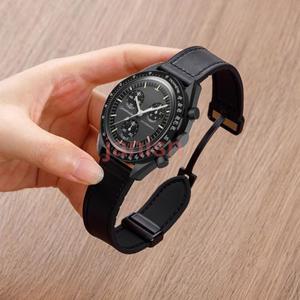 오메가 X 견본 공동 MoonSwatch 스트랩 마그네틱 팔찌 빈티지 밴드 MoonSwatch 시계 밴드 실리콘 Correa 액