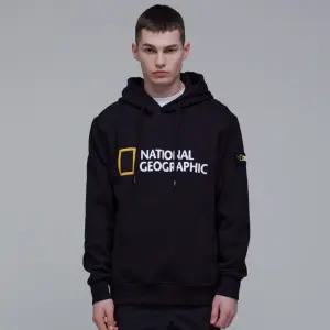 내셔널지오그래픽 N233UHD910 루코스 빅 로고 약기모 후디 CARBON BLACK