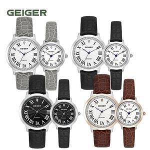 [기타]가이거 남여 가죽시계 GE1237