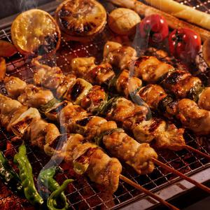 닭꼬치 모음전 파닭 삼겹팽이말이 염통 양꼬치 캠핑 바베큐 구이