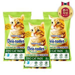 [엘지생활건강][비밀] 데오토일렛 고양이 패드 4P x 3개