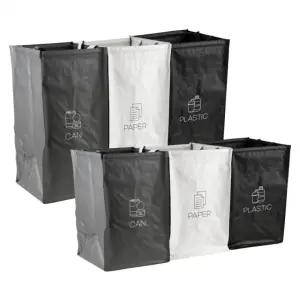 3단 타포린백 재활용 분리수거함 3종 1세트
