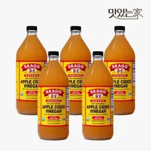 브래그 유기농 애사비 946ml  5병 애플사이다비니거 비네거 사과식초