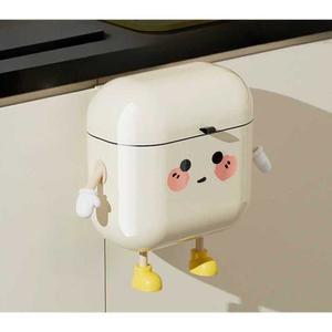 주방 싱크대 걸이형 쓰레기통 틈새 일체형 5L 흰색 7L 배수 레트로