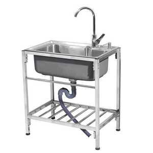 간이 싱크대 스텐 원룸 보조 소형 애벌 빨래 탕비실