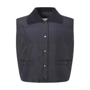 [헤지스 여성] [24FW] HSJU4D905N3 네이비 카라 포인트 패딩 베스트