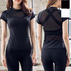 [아우트]여성 여자요가복 반팔티 운동복 요가복 활동복