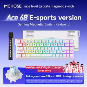MCHOSE Ace 60 Pro 68 RGB 자기 스위치 게임용 키보드, 8K 폴링 속도, 0.1ms 대기 시간, 핫 스왑 가능, VAL