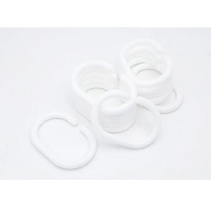 [LF81470T_56]화이트 샤워커튼고리 세트 국내생산 12개입