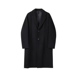[커스텀멜로우](강남점) 블랙 울 체스터필드 캐시미어 코트 CWCAW24601BKX