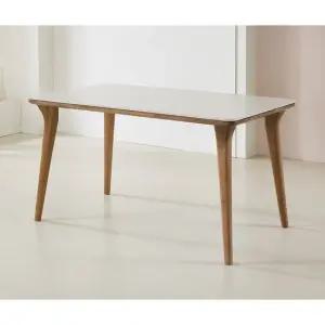 워라벨 4인용 고무나무 원목 세라믹 식탁 1400 테이블 방문설치