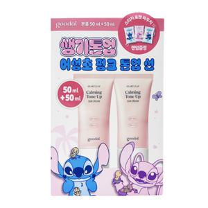 구달 맑은 어성초 진정 수분 톤업 선크림 50ml x2개 핑크톤업선 SPF50+