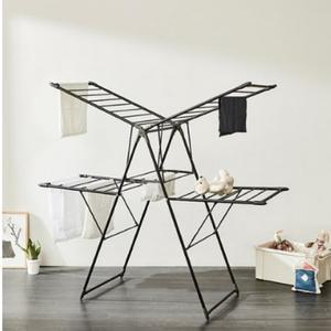 락앤락 접이식 트윈 양날개 빨래건조대_블랙