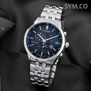 [시티즌] AT2140-55L 에코드라이브 크로노그래피 재팬메이드 클래식 정장 남자 메탈 시계 c