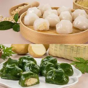 [안흥골짜기] 지역명물 강원도 안흥 감자떡 600g + 쑥감자떡 600g