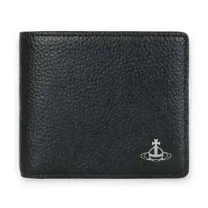 디몬트 비비안웨스트우드 남성 ORB 로고 그레인 반지갑(블랙) 5115002PM S000D N403